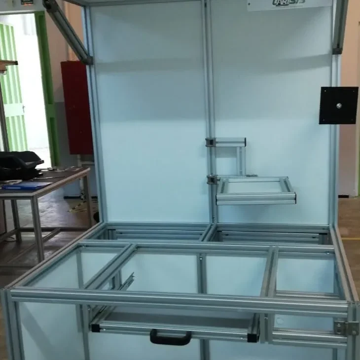 Menuiserie aluminium inox AISI 304/316 sur mesure à Tanger – Finitions brossées polies pour agroalimentaire pharma par 3M Mécanique.